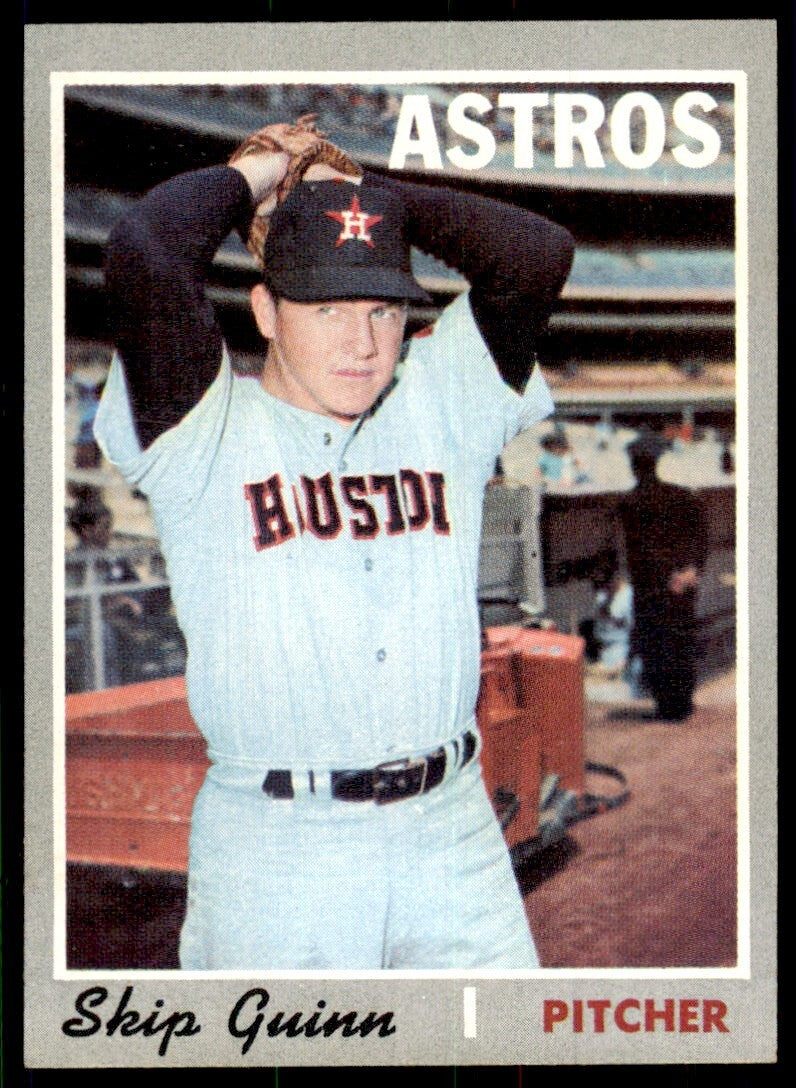 1970 Topps Baseball Card Skip Guinn Houston Astros #316