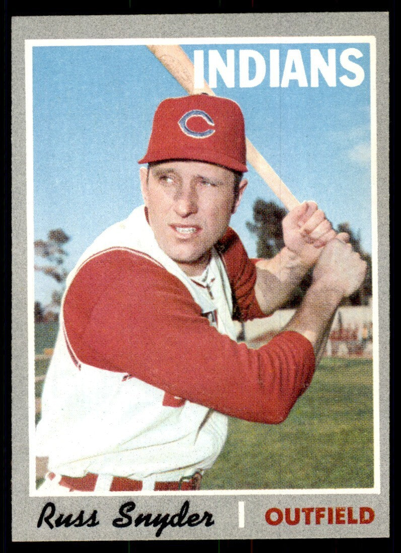1970 Topps Baseball Card Russ Snyder Cleveland Indians #347