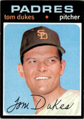 1971 Topps Baseball Card Tom Dukes A San Diego Padres #106