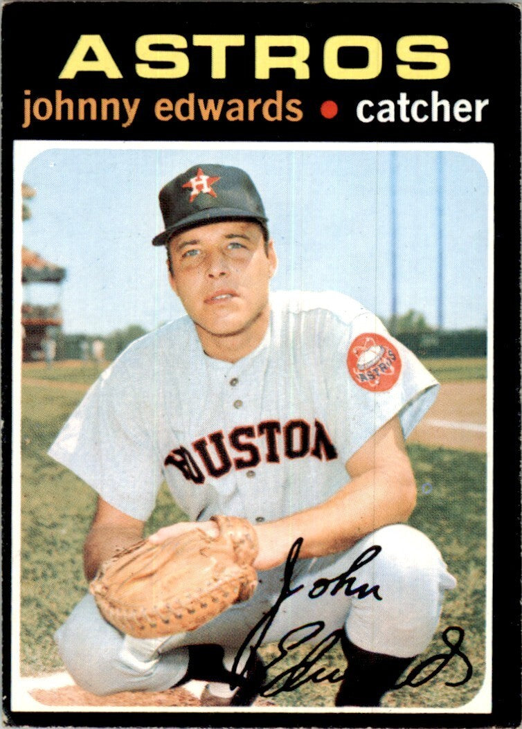 1971 Topps Baseball Card Johnny Edwards Houston Astros #44