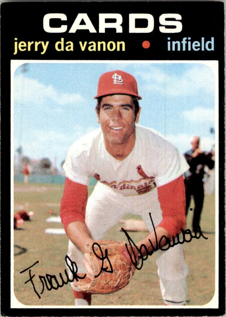 1971 Topps Baseball Card Jerry DaVanon B St. Louis Cardinals #32