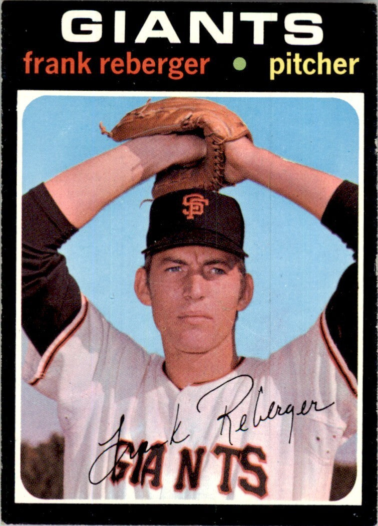 1971 Topps Baseball Card Frank Reberger San Francisco Giants #251