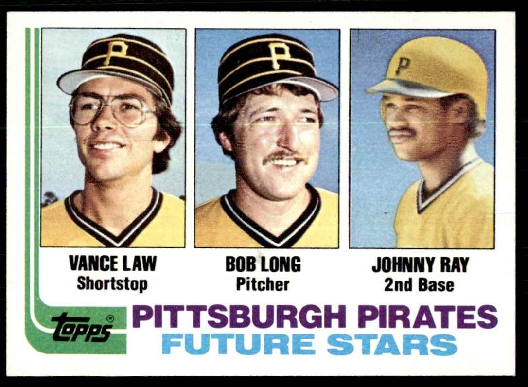 1982 Topps Pirates Future Stars - Vance Law/Bob Long/Johnny Ray D Baseball Cards