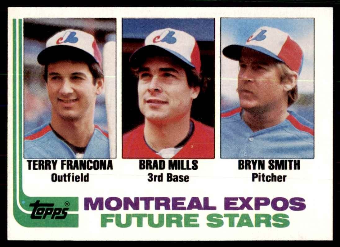 1982 Topps Expos Future Stars - Terry Francona/Brad Mills/Bryn Smith Baseball