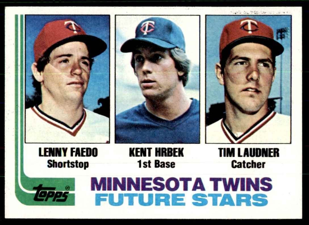 1982 Topps Twins Future Stars - Lenny Faedo/Kent Hrbek/Tim Laudner D Baseball