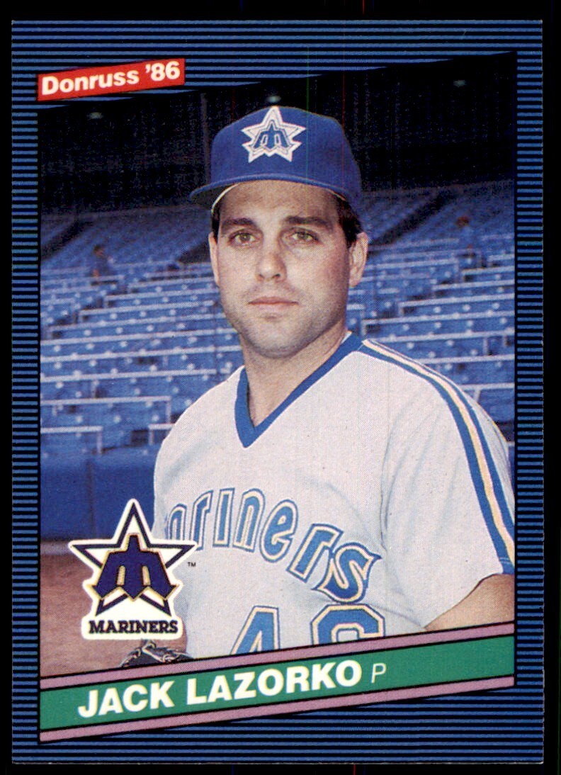 1986 Donruss Jack Lazorko Baseball Cards #628