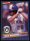 1986 Donruss Rick Manning A Baseball Cards #368
