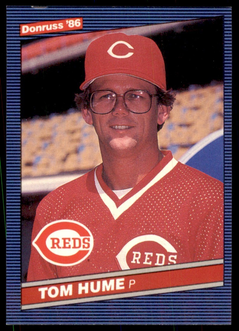 1986 Donruss Tom Hume A Baseball Cards #365