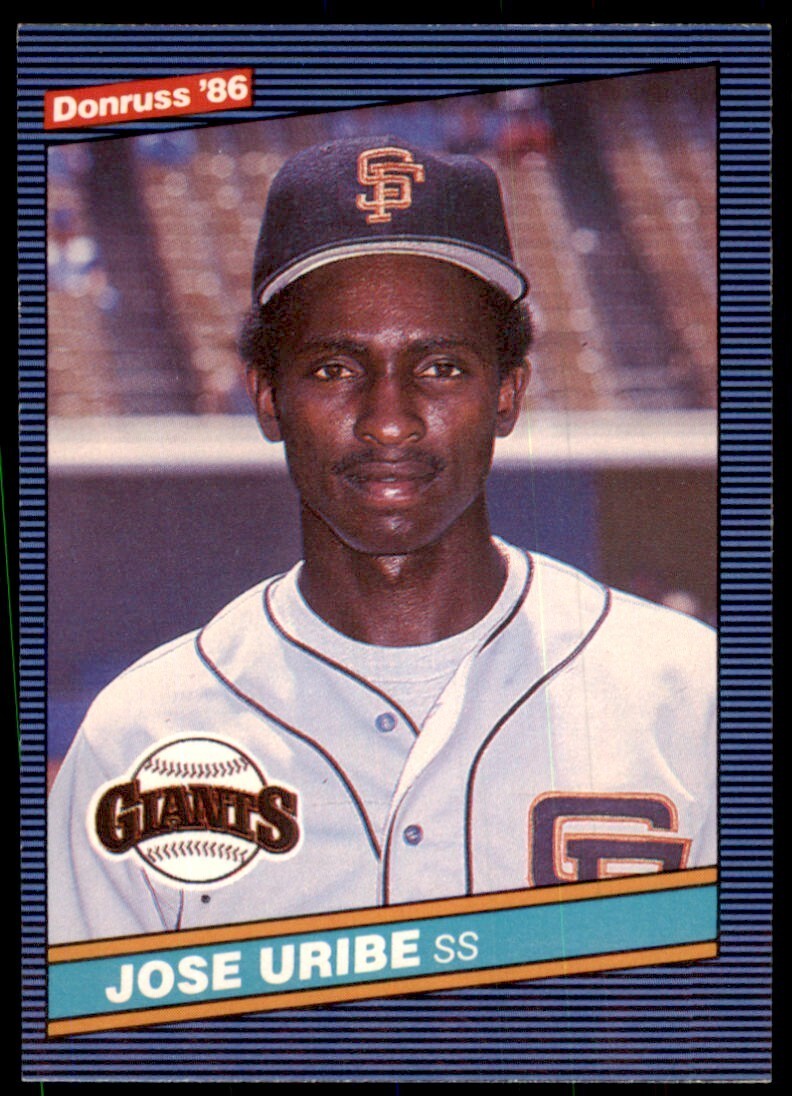 1986 Donruss Jose Uribe A Baseball Cards #236