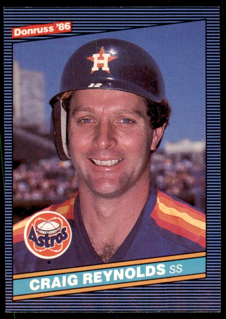 1986 Donruss Craig Reynolds A Baseball Cards #232