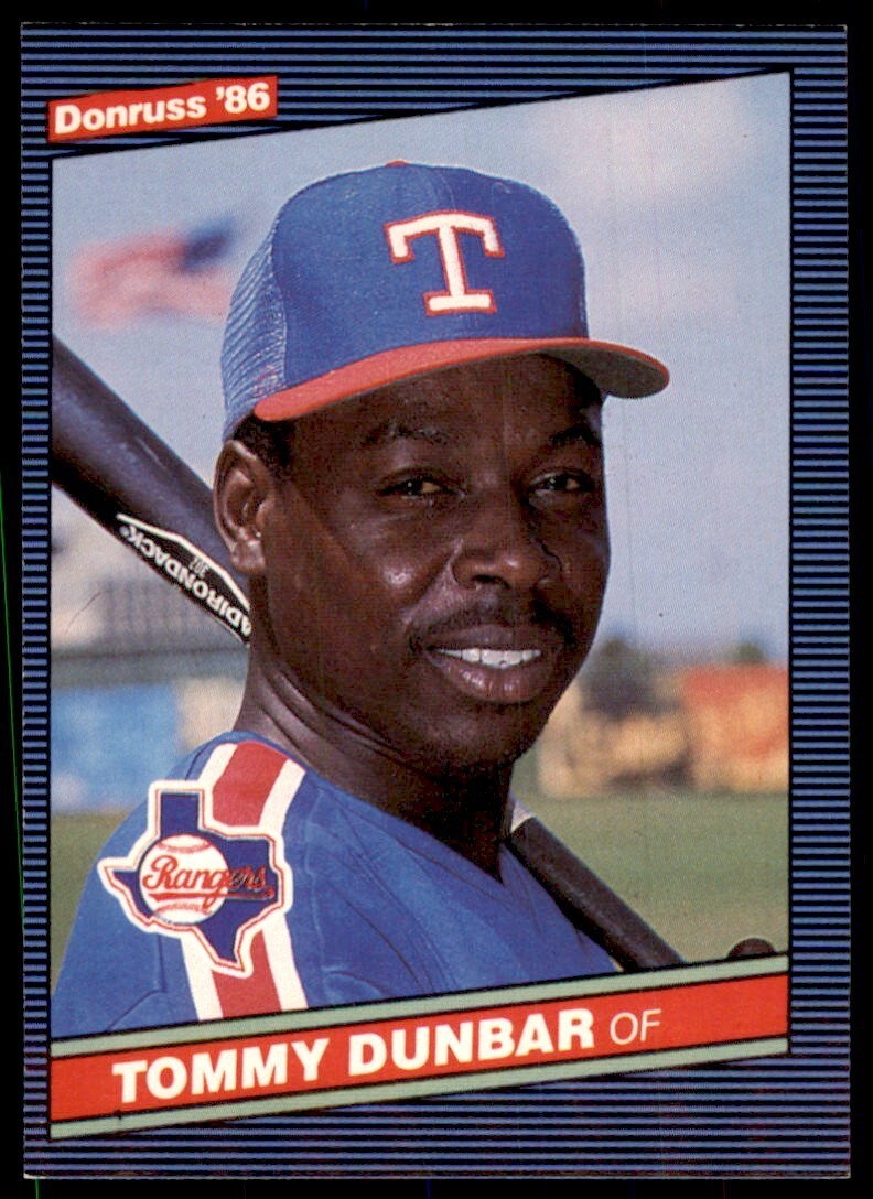 1986 Donruss Tommy Dunbar A Baseball Cards #221