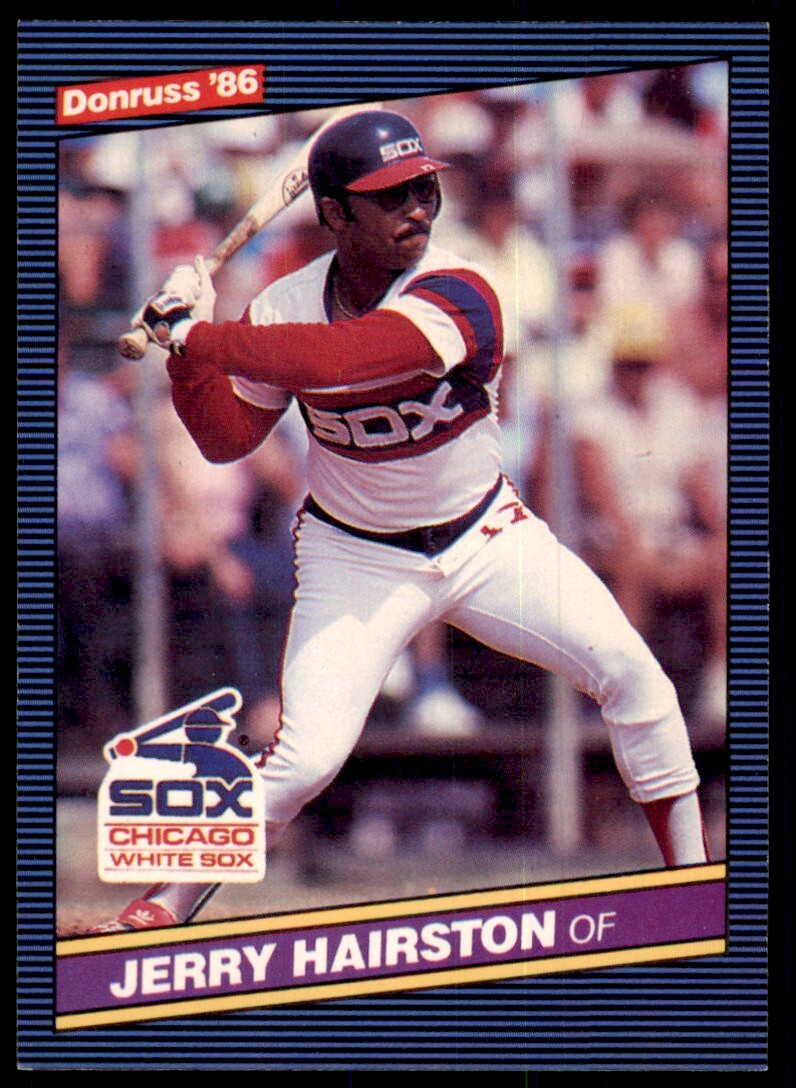 1986 Donruss Jerry Hairston A Baseball Cards #424