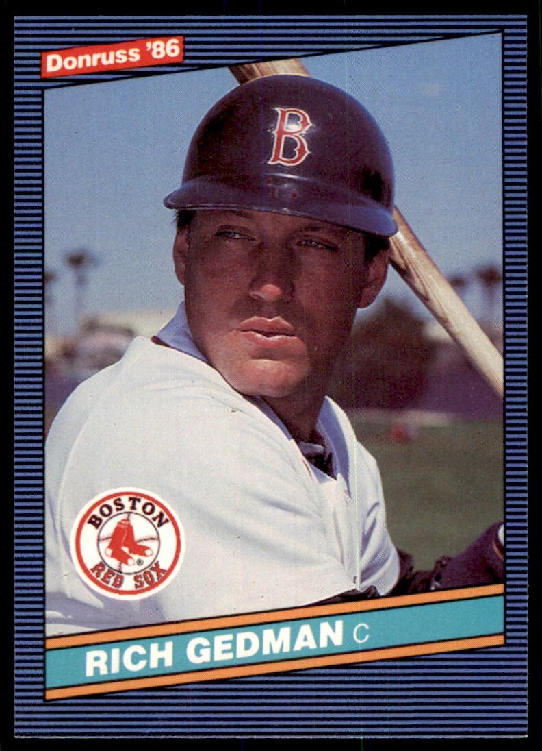 1986 Donruss Rich Gedman Baseball Cards #273