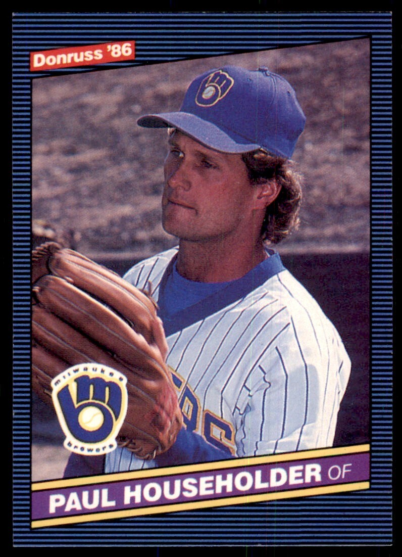 1986 Donruss Paul Householder Baseball Cards #414