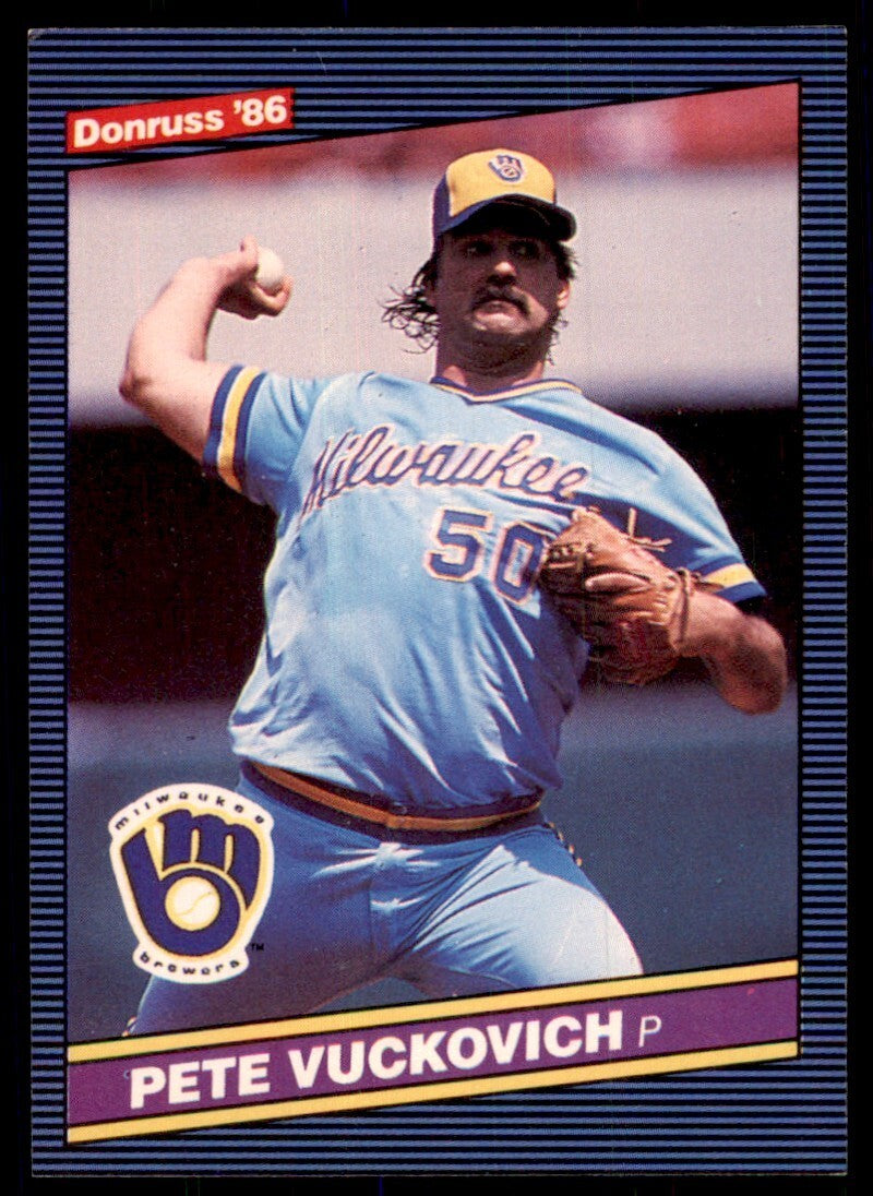 1986 Donruss Pete Vuckovich Baseball Cards #473