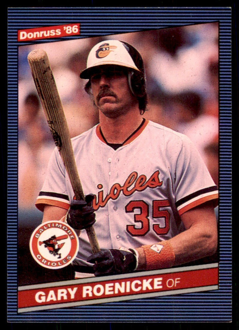 1986 Donruss Gary Roenicke A Baseball Cards #472