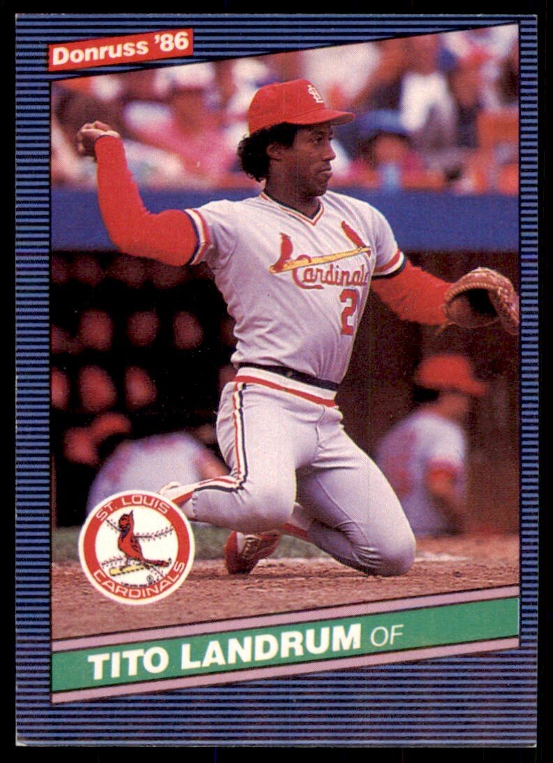 1986 Donruss Tito Landrum A Baseball Cards #425