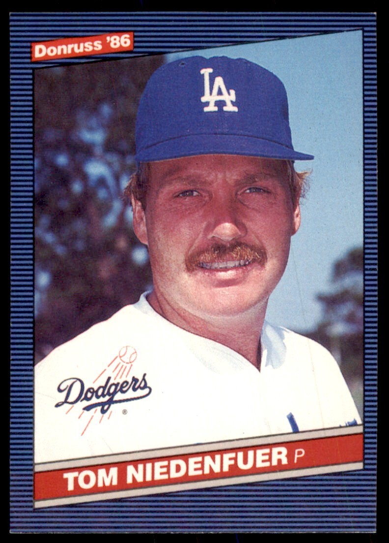 1986 Donruss Tom Niedenfuer A Baseball Cards #397