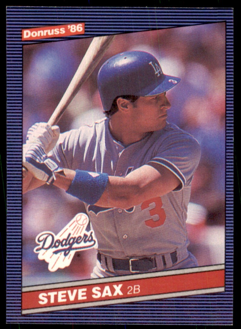 1986 Donruss Steve Sax Baseball Cards #540