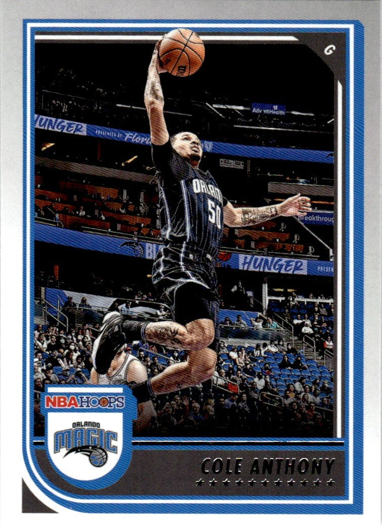 2022-23 Hoops Basketball Card Cole Anthony #105