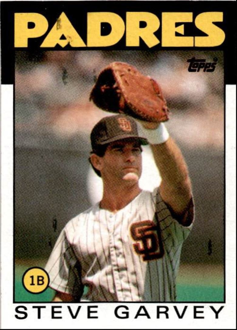 1986 Topps Steve Garvey Hof San Diego Padres #660