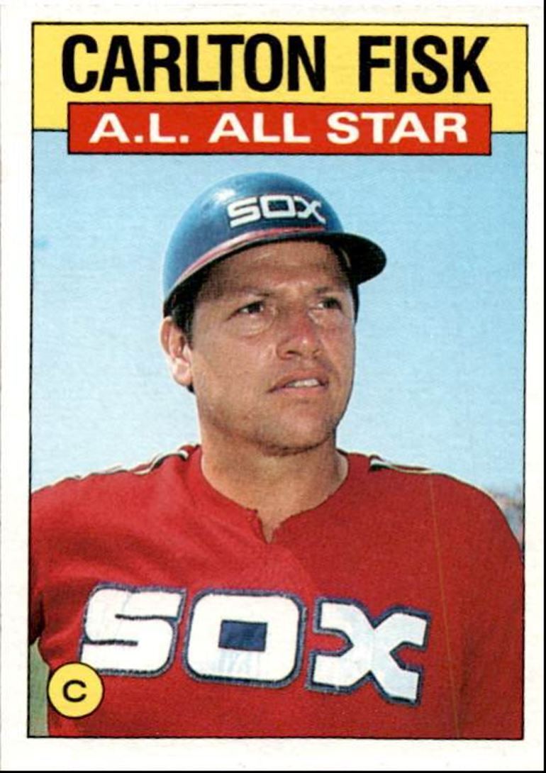 1986 Topps Carlton Fisk Hof Chicago White Sox #719