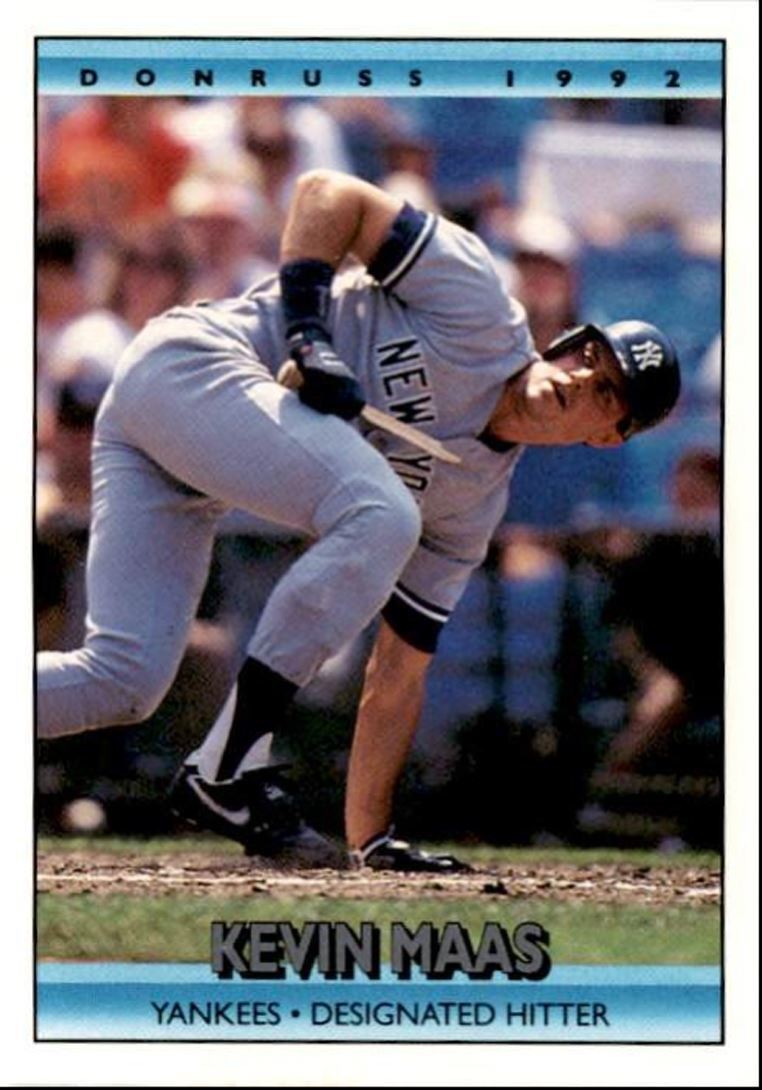 1992 Donruss Kevin Maas DH New York Yankees #153
