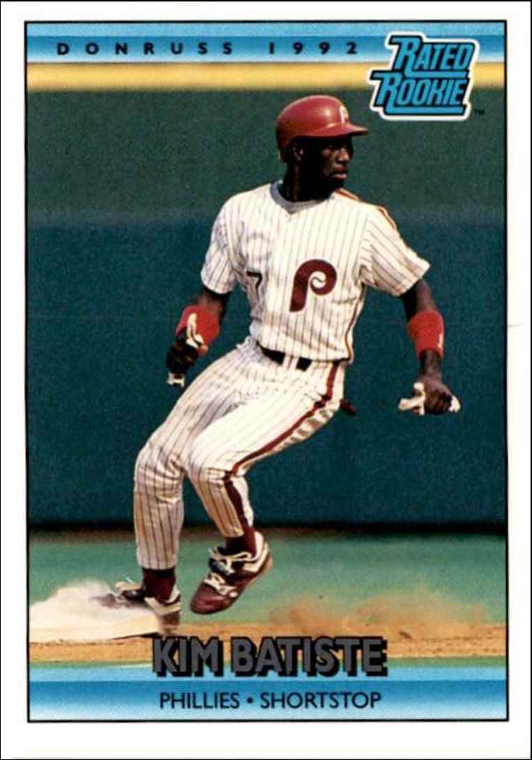 1992 Donruss Kim Batiste Philadelphia Phillies #402
