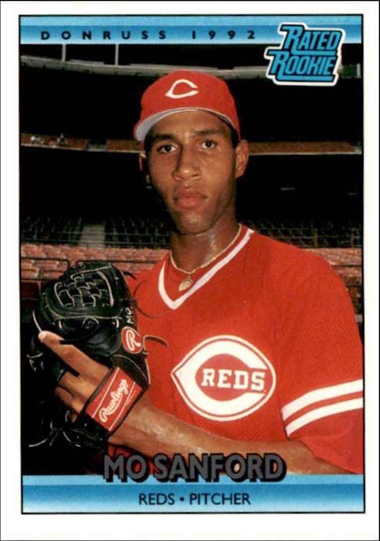 1992 Donruss Mo Sanford Rookie Cincinnati Reds #417