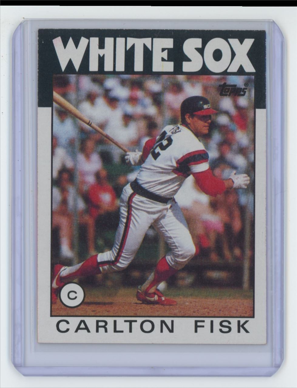 1986 Topps Baseball Card Carlton Fisk Chicago White Sox #290
