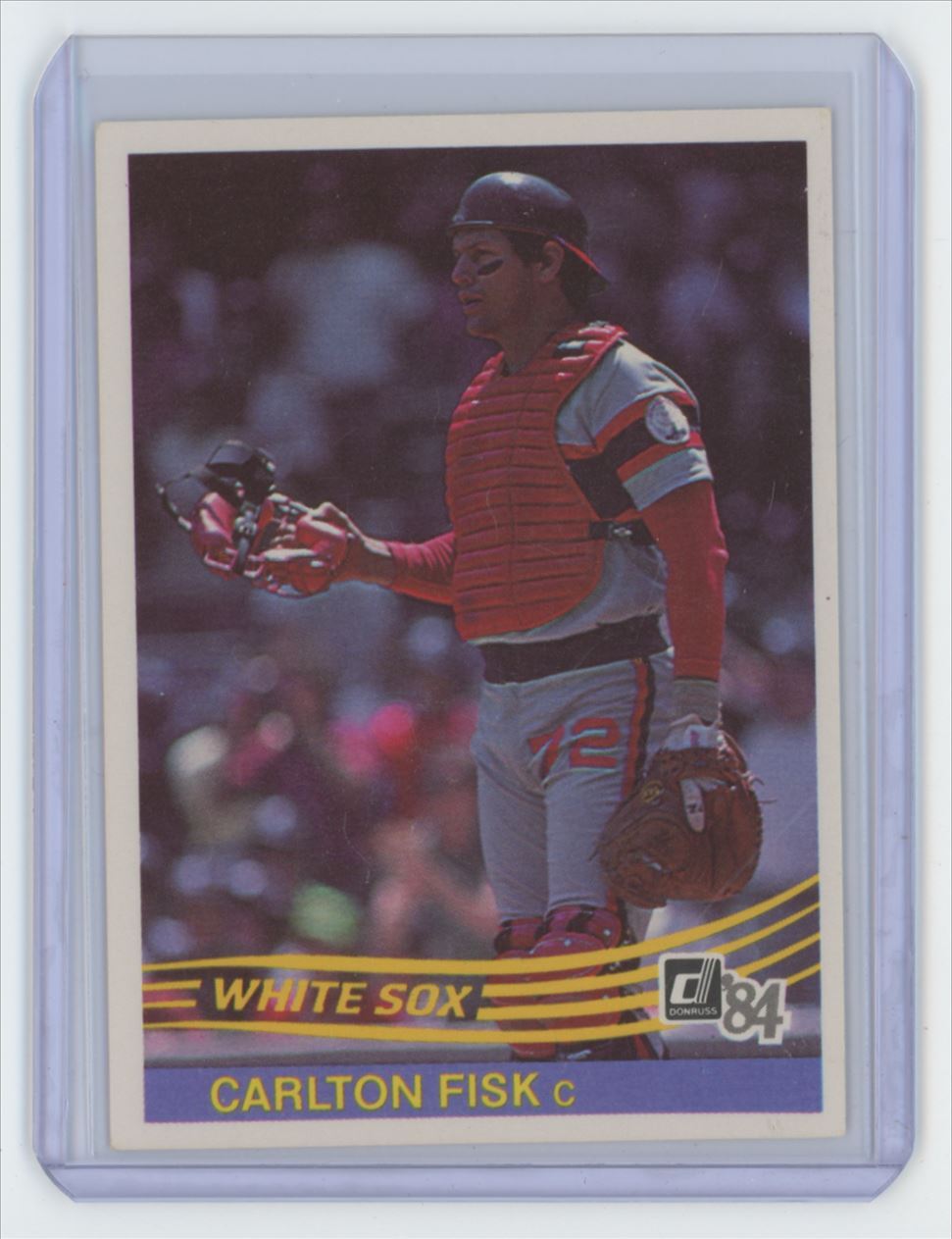 1984 Donruss Carlton Fisk Baseball Card Chicago White Sox #302