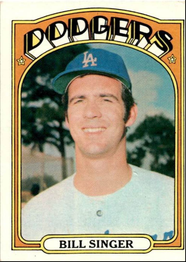 1972 Topps Bill Singer f Los Angeles Dodgers #25