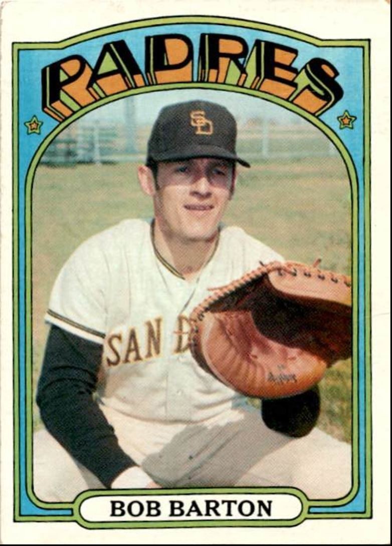 1972 Topps Bob Barton 5 San Diego Padres #39