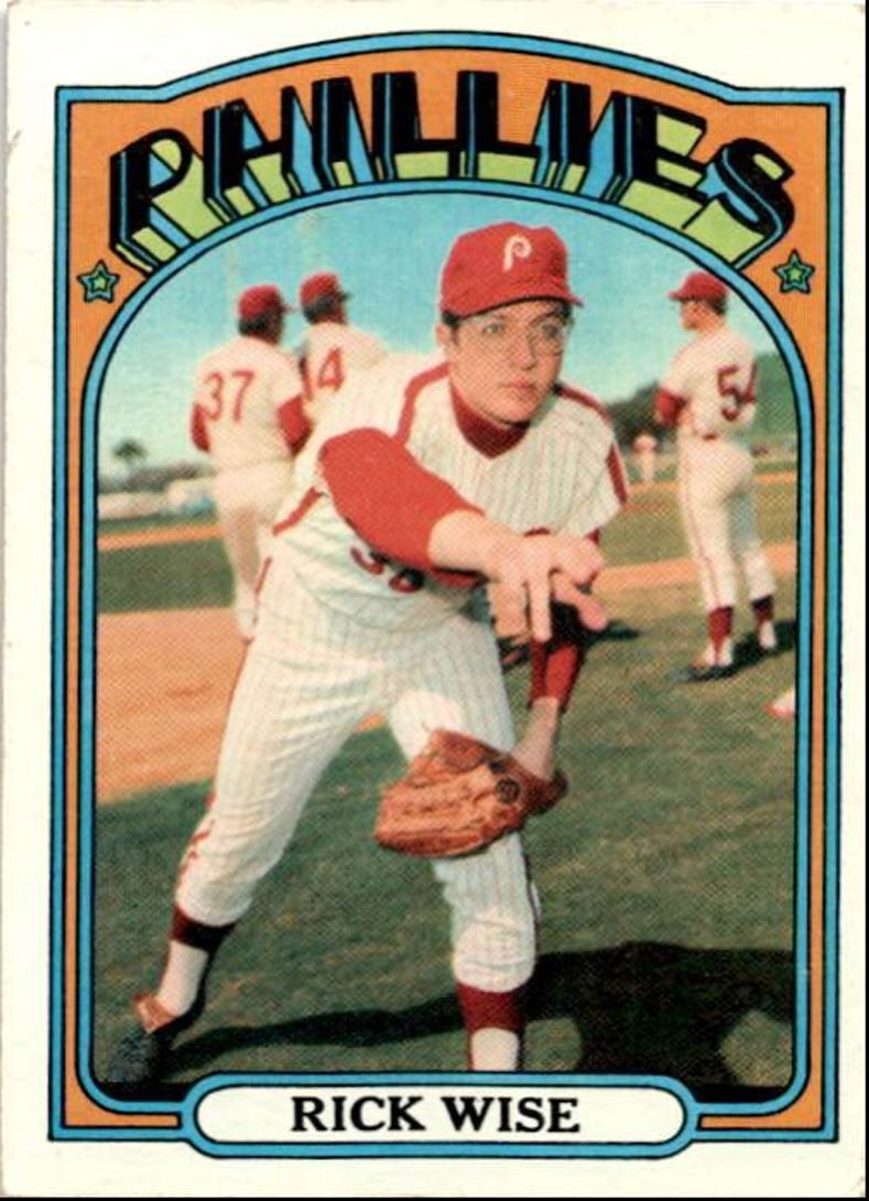 1972 Topps Rick Wise 3 Philadelphia Phillies #43