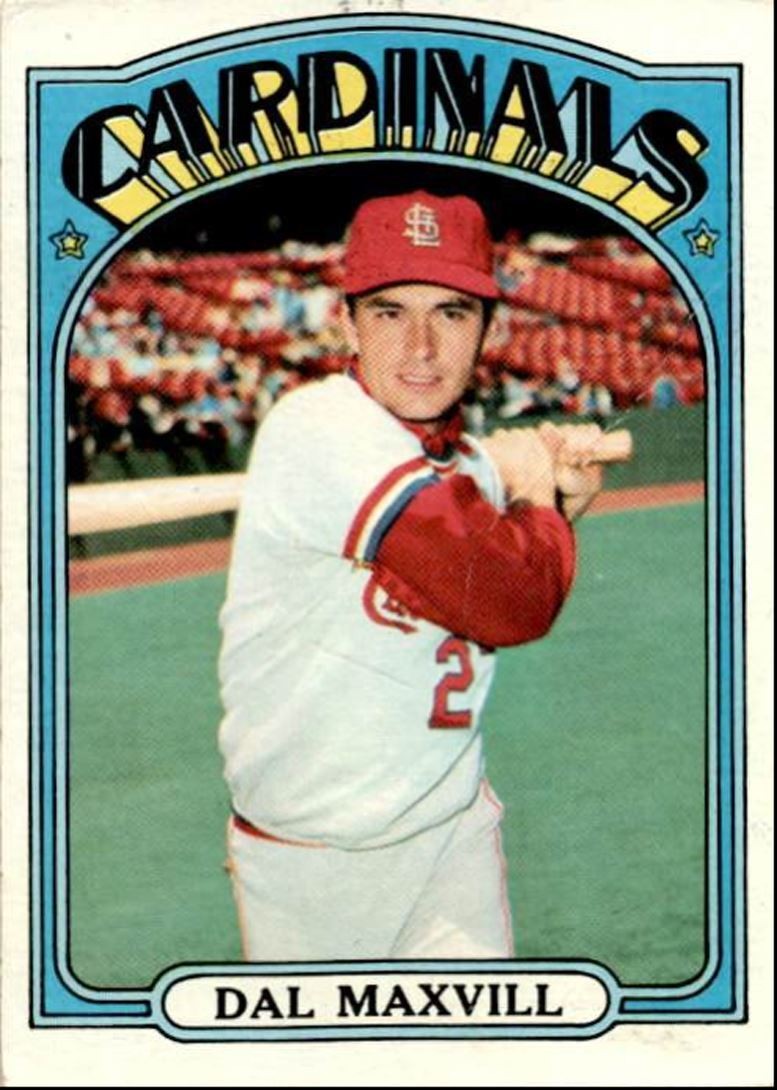 1972 Topps Dal Maxvill St. Louis Cardinals #206