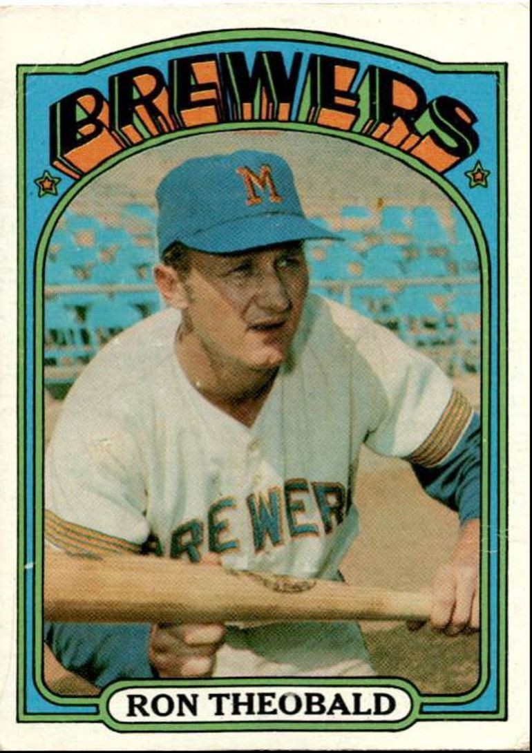 1972 Topps Ron Theobald Rookie Milwaukee Brewers #77