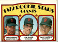 1972 Topps Giants Rookies - Chris Arnold/Jim Barr/Dave Rader Rookie a San