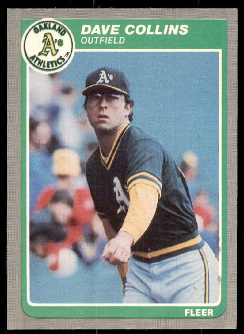 1985 Fleer Update Dave Collins Baseball Cards #U-29