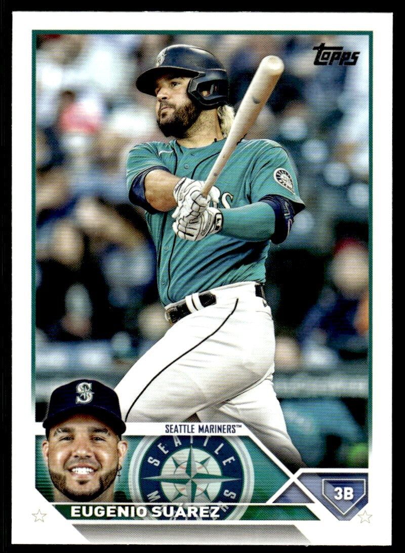 2023 Topps Baseball Card Eugenio Su�rez Seattle Mariners #436