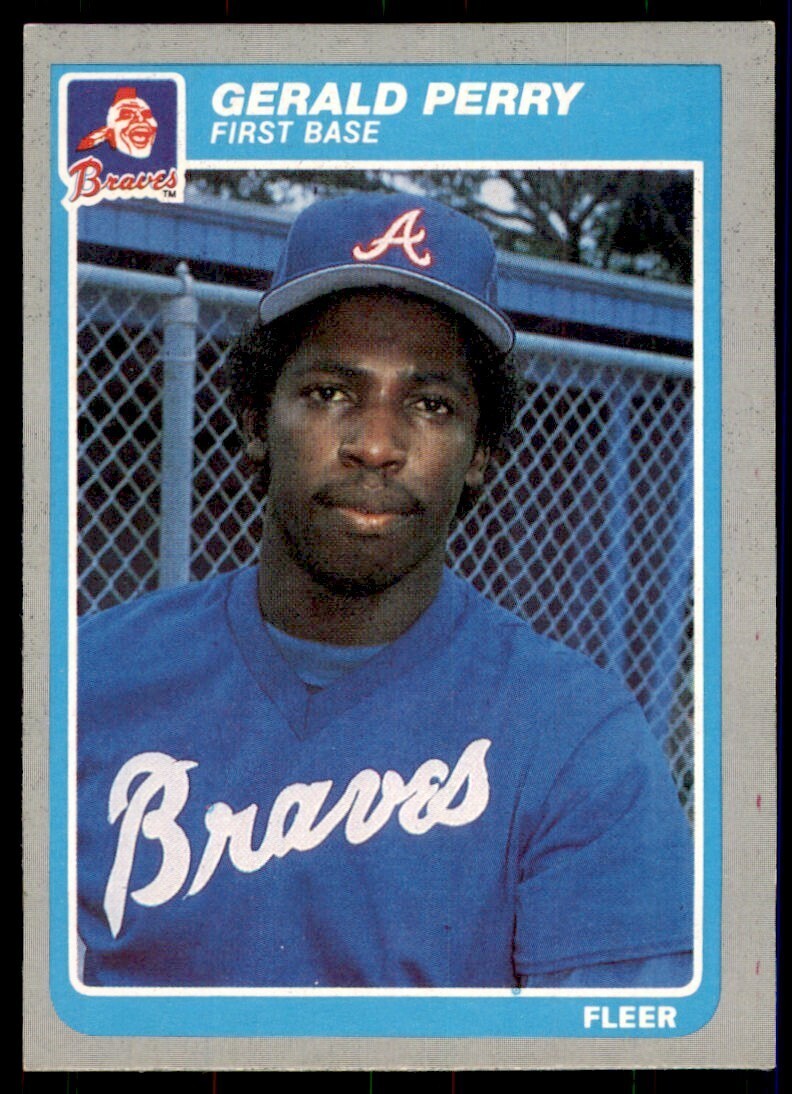 1985 Fleer Gerald Perry Baseball Cards #338