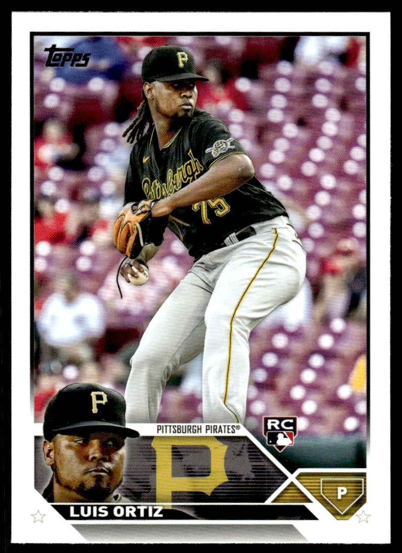 2023 Topps Baseball Card Luis Ortiz Rookie B Pittsburgh Pirates #582
