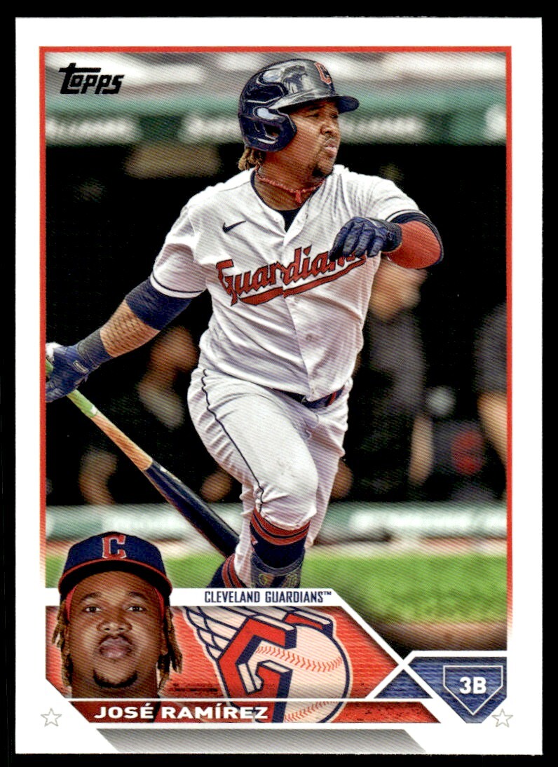 2023 Topps Baseball Card Jose Ramirez Cleveland Guardians #256