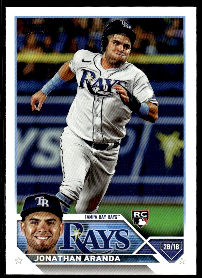 2023 Topps Baseball Card Jonathan Aranda Tampa Bay Rays #154