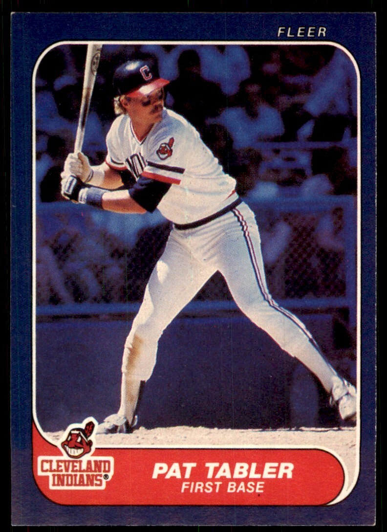 1986 Fleer Pat Tabler Baseball Cards #594