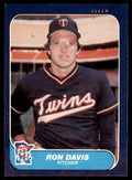 1986 Fleer Ron Davis Baseball Cards #390