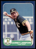 1986 Fleer Carney Lansford Baseball Cards #426