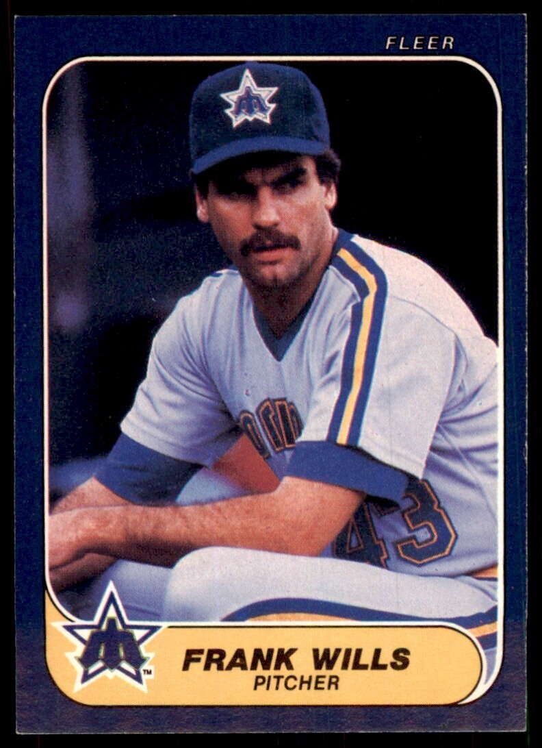 1986 Fleer Frank Wills Baseball Cards #480
