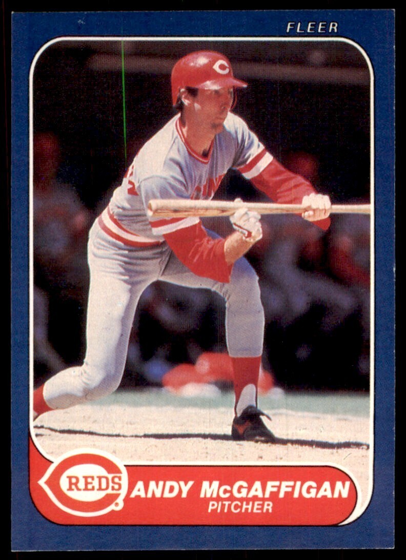 1986 Fleer Andy McGaffigan Baseball Cards #181