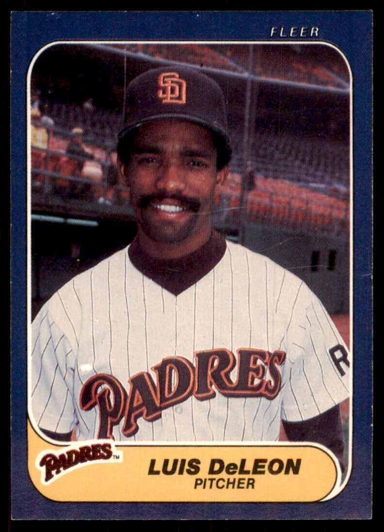 1986 Fleer Luis DeLeon Baseball Cards #318