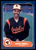 1986 Fleer Nate Snell Baseball Cards #288